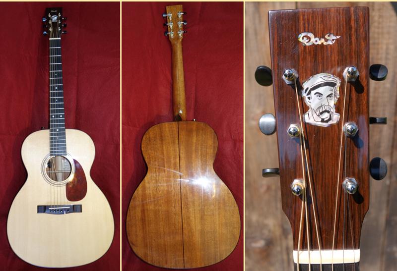 Beautiful OM style guitar built by David Dart for sale