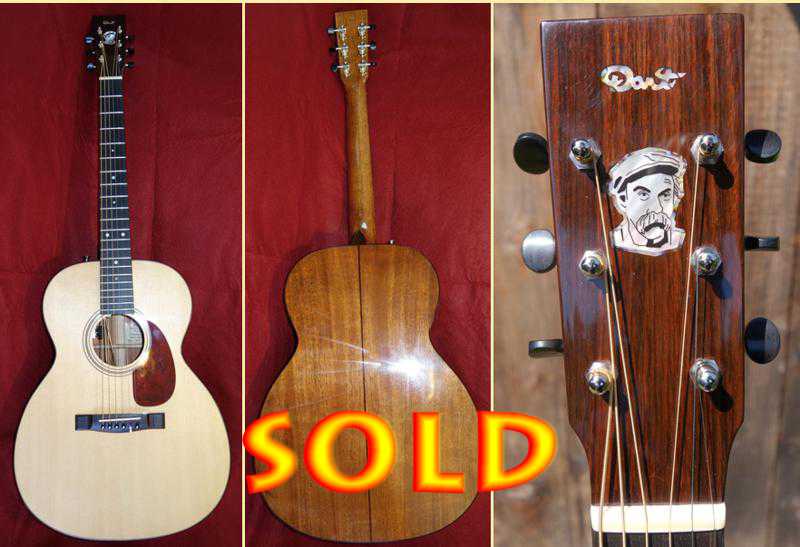 Beautiful OM style guitar built by David Dart for sale